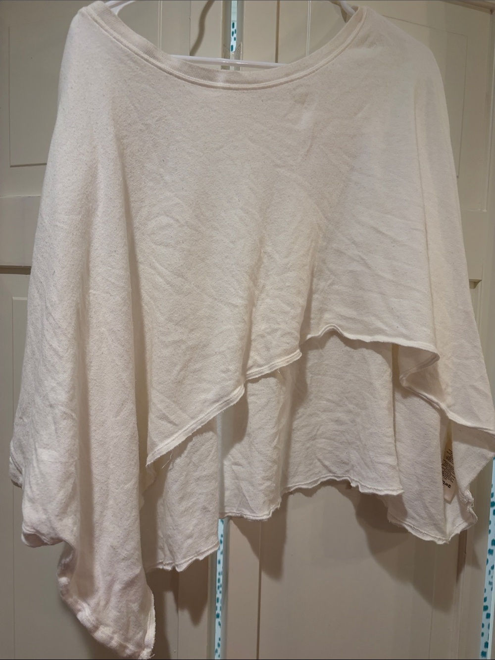 Free People white Women's Asymmetric top